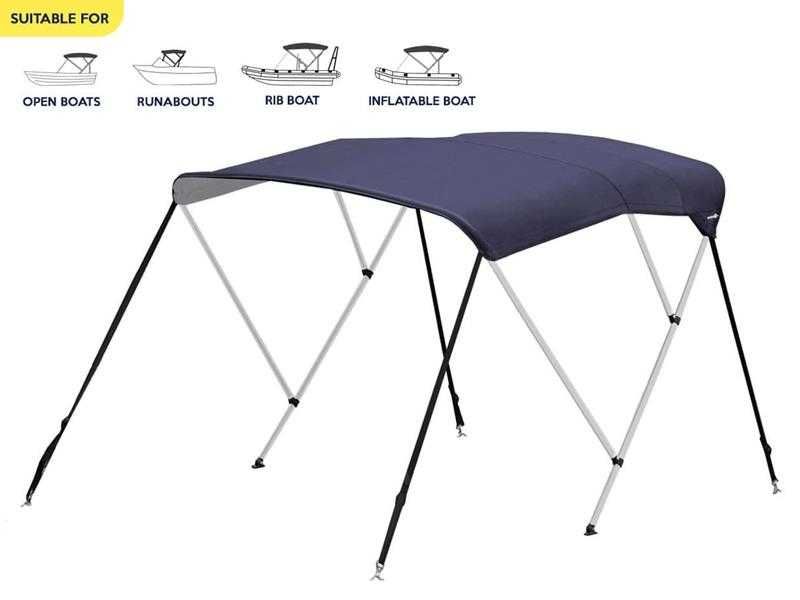 Daszek do łodzi • BIMINI–TOP • 3 Łukowy / Wymiary 183x140x130 cm.