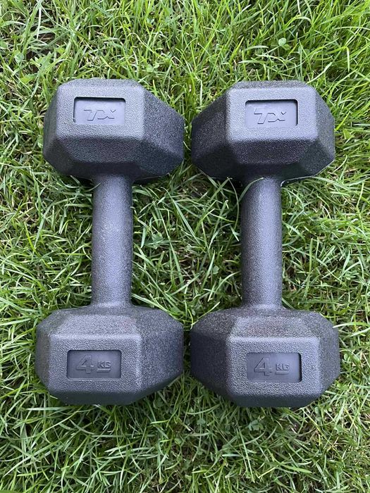 Hantle ciężarki hantelki fitness zestaw do ćwiczeń 2x4kg Trex Sport
