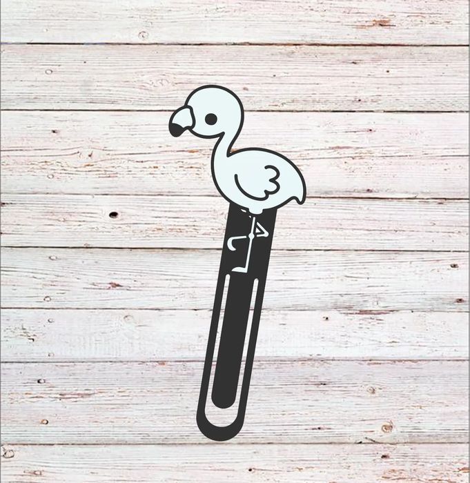 Marcador de Livro Flamingo Fofo Kawaii