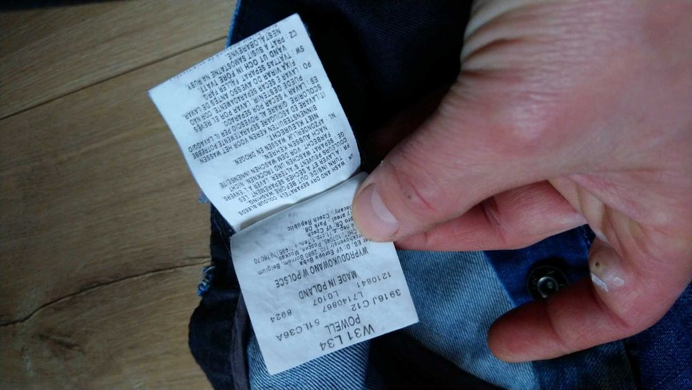 lee powell 31/34 x line _ rurki / slim fit czaderskie / zajefanie