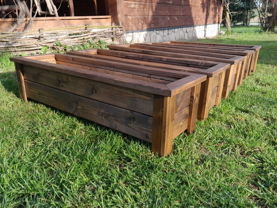 Donica drewniana na kwiaty, zioła , warzywa