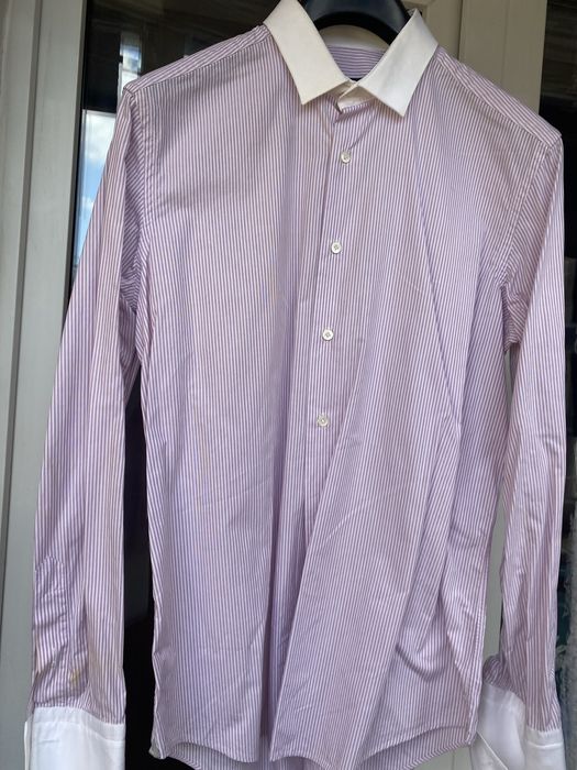 Lanvin сорочка костюм ділова рубашка під запонки ориг з цуму р.41 van