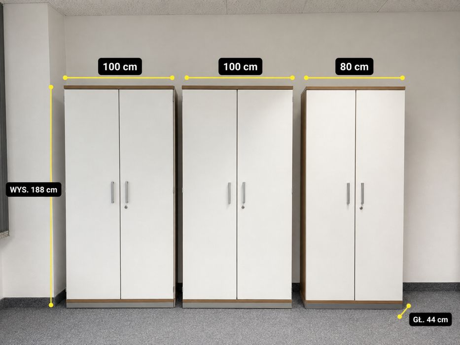 ** PREMIUM SZAFA UNIWERSALNA – solidna szafa z półkami 80/100 cm drzwi 180° DOWÓZ DO DOMU