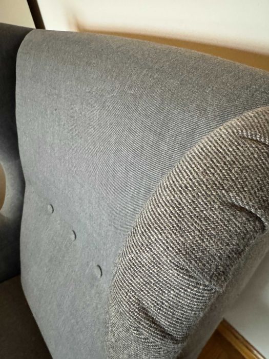 Fotel Strandmon wraz z podnóżkiem IKEA + dodatkowy pokrowiec