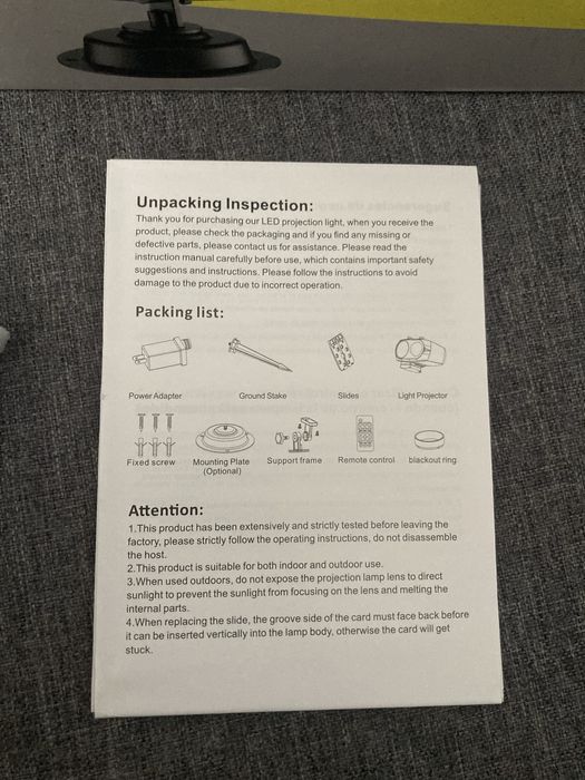 Projektor imprezowy Nowy bez metki