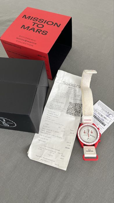Moonswatch Mars Relogio Swatch ORIGINAL C/FATURA