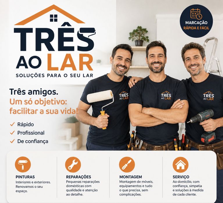 Três ao Lar - Pinturas, Reparacões e Servicos