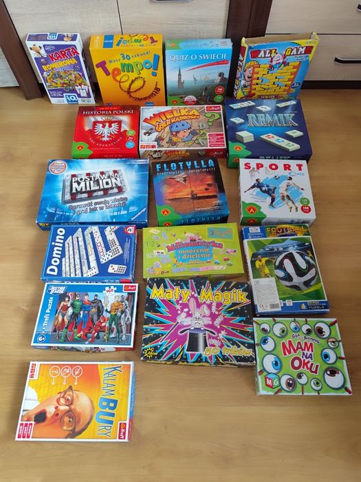 Zestaw gier, quizów i puzzli