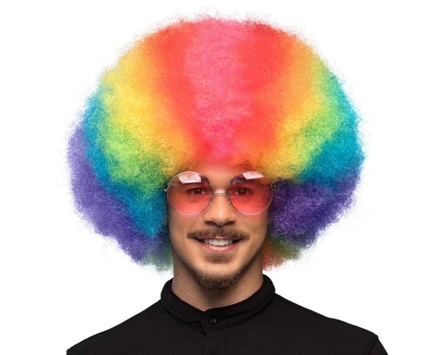 Peruka Klauna tęczowa Godan oprawa: blister