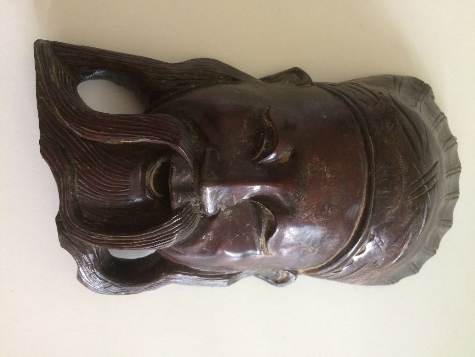 Будда большая маска резное дерево