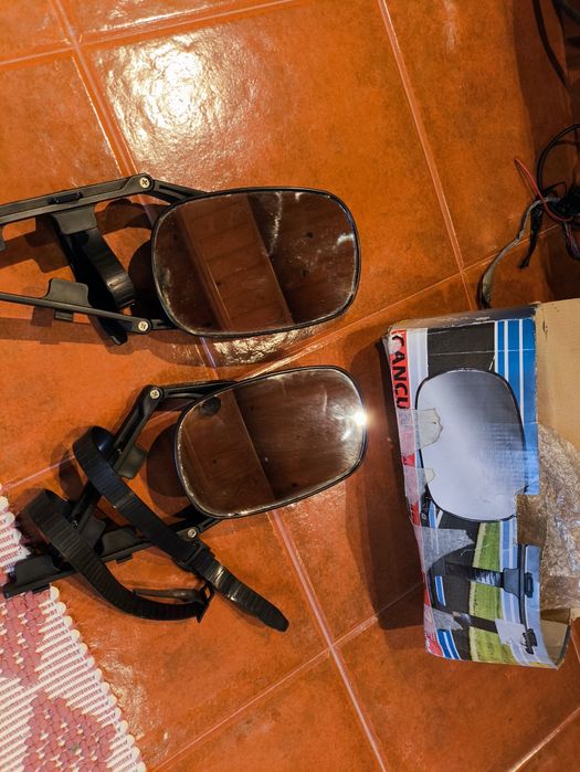 Espelho de reboque ~ Clip-on ajustável