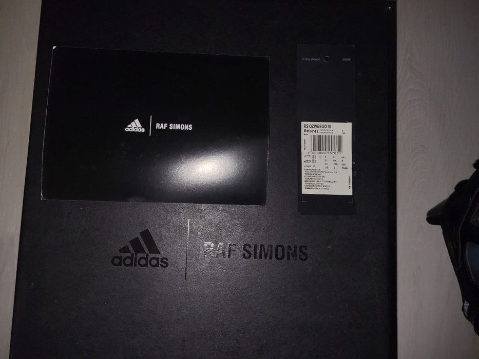 кросовки Raf simons adidas чёрные