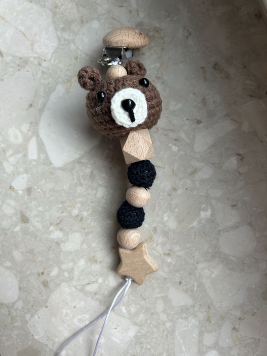 Zawieszka do smoczka miś