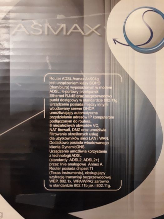 Router Asmax AR904G, WI-FI