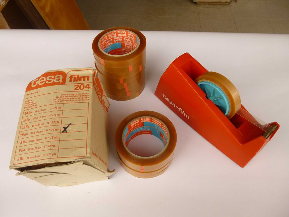 Dispensador Tesa pesado com 20 rolos fita adesiva 4204, 66m x 15mm