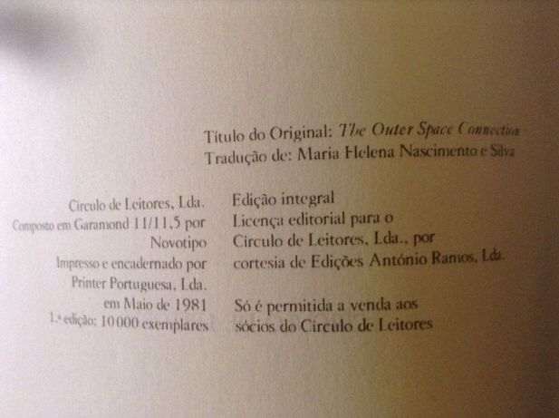 Livros Fantástica Ilha de Páscoa, Ligações com os Mundos Exteriores