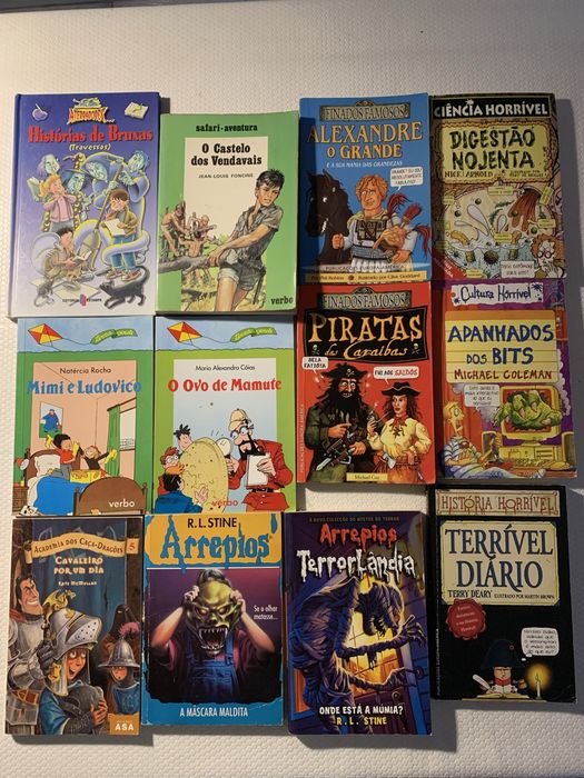 vários livros infantis e juvenis