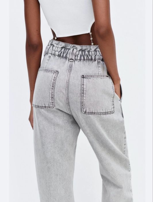 Джинсы Zara серые