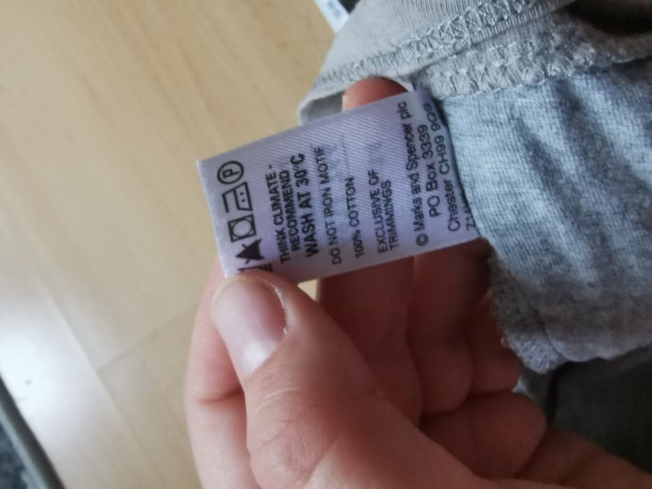 Szara bluzka Marks&Spencer 100 %bawełna