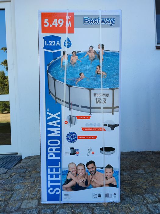 Basen Bestway 5,49 x 1,22 m z drabinką  Nowy, nie otwierany !!!