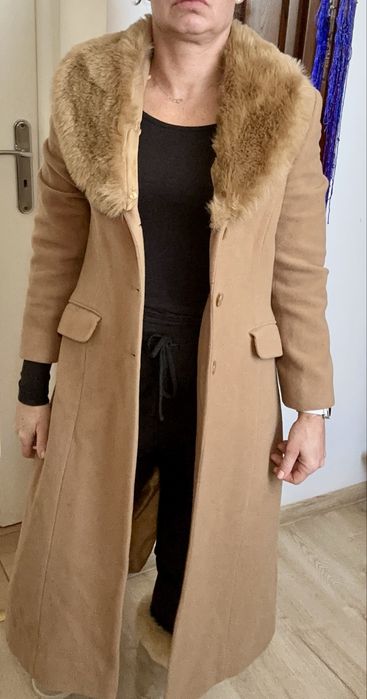 Płaszcz damski welna kaszmi rozmiar 40