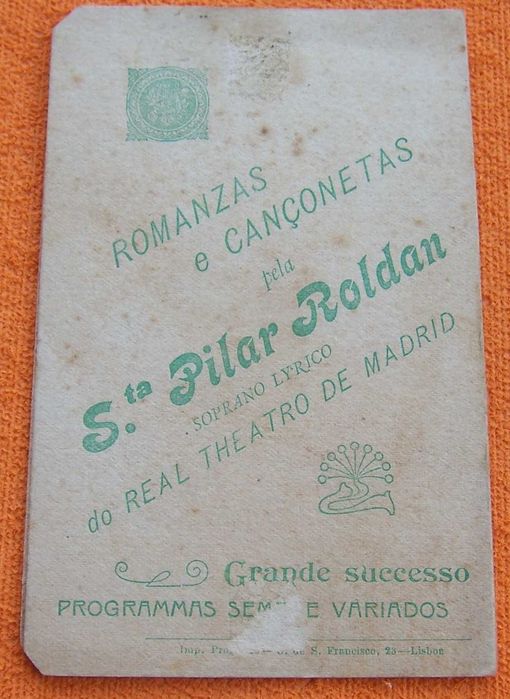 Programa de Concertos Casino Mont' Estoril 1910