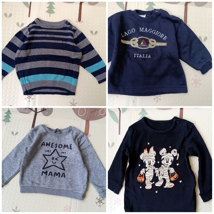 Одяг на хлопчика 6-9 міс, 68-74см, шапочка, куртка, костюм