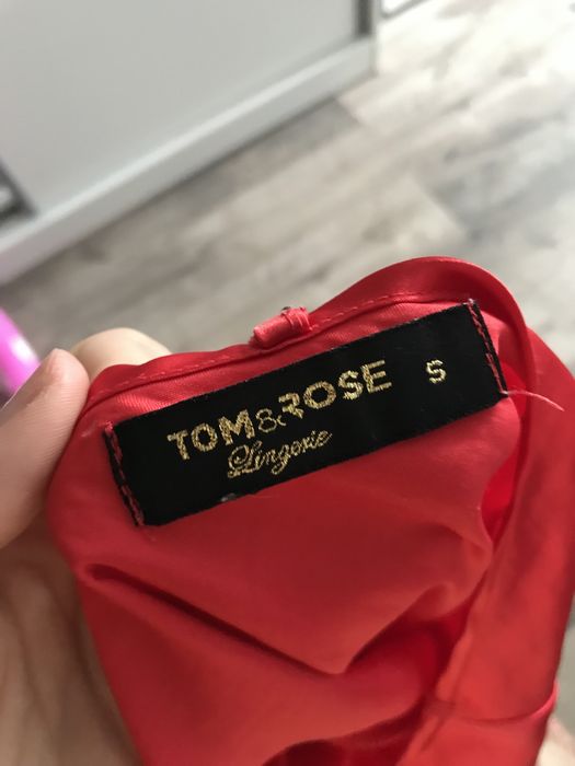 Halka nocna pizama czerwona S