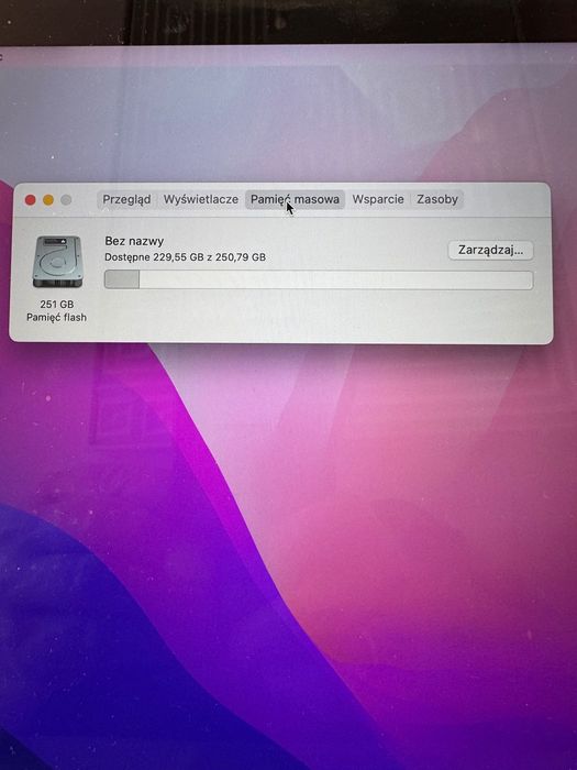 macbook pro 15 i7 16GB, 250GB