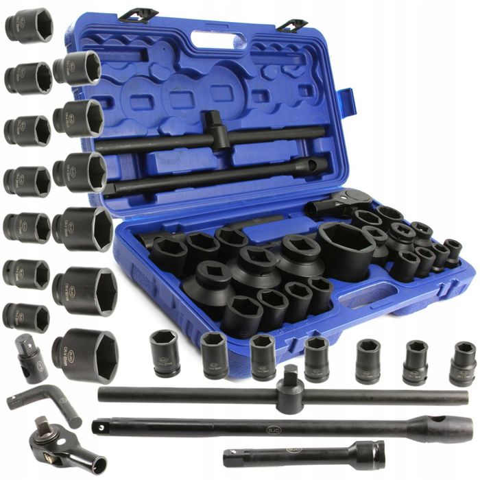 набір ударних головок 3/4-1'' 17-65мм 26шт торцевих M58248 шестигранні