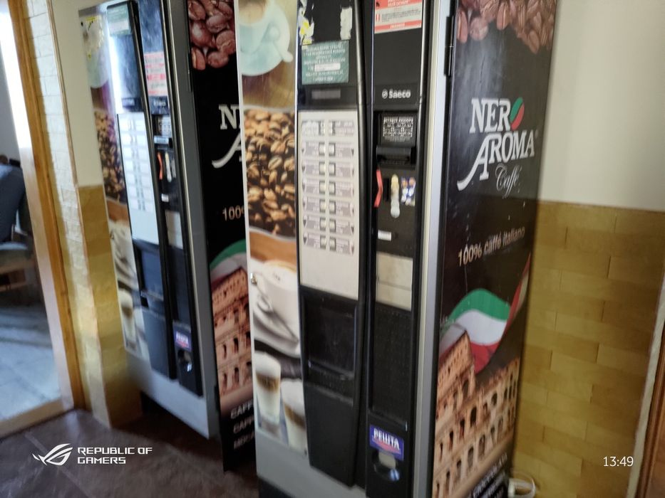 Кавові апарати самообслуговування saeco cristallo 400/600 та Bianchi