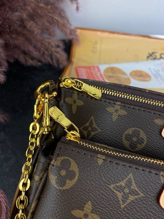 Torebka Louis Vuitton multi pochette pink pasek