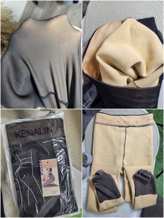 Колготки з імітацією, колготи утеплені, на хутрі, флісі, одна полоса