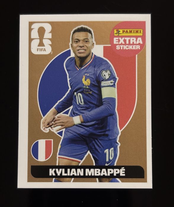 Cromo Extra Mbappé do Mundial 2026
