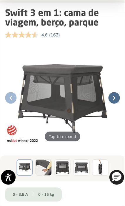 Cama de viagem Swift da Maxi cosi