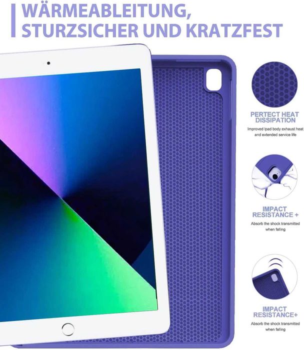 Etui i klawiatura na iPad 10,2" 9./8./7. generacji, podświetlana