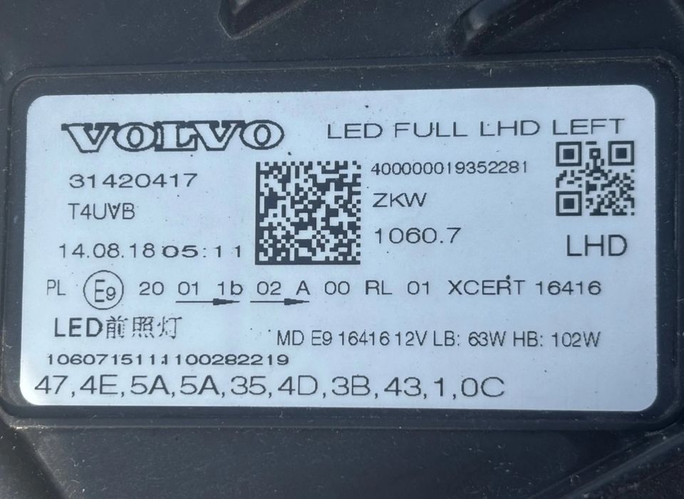 Farol volvo xc60 full led