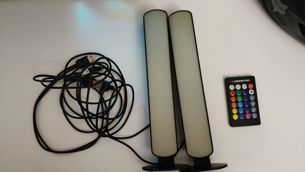 Lampki RGB LEDy długi kabel