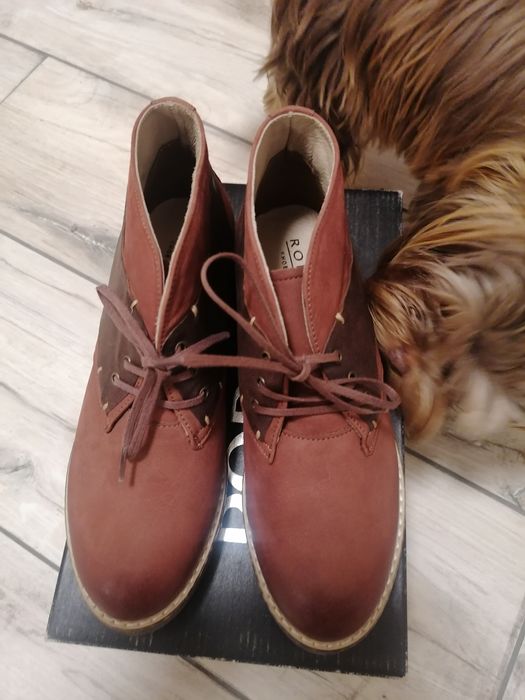 Skorzane trzewiki 36.