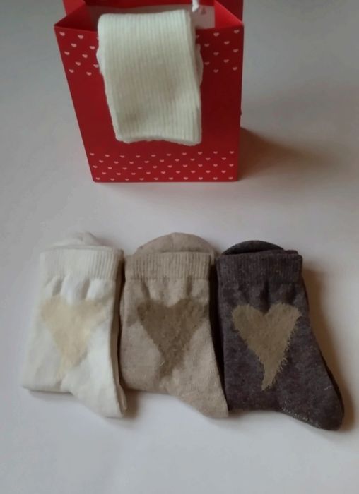 Шкарпетки теплі сердечка