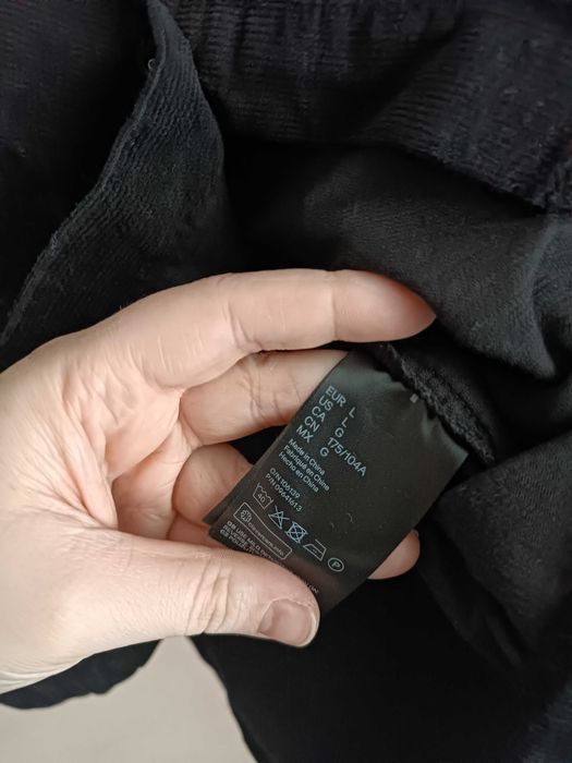 Czarna materiałowa koszula wierzchnia L H&M