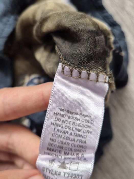 Śliczna zwiewna bluzka damska S M 100% rayon szerokie rękawy