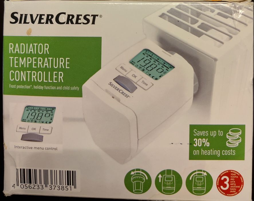 Elektroniczne termostaty grzejnikowe Silver Crest (1+2)