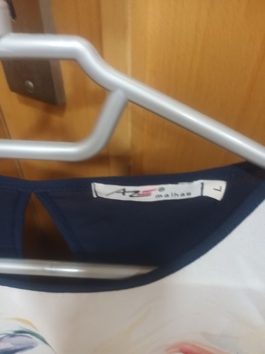 Camisola de manga curta estampado flores