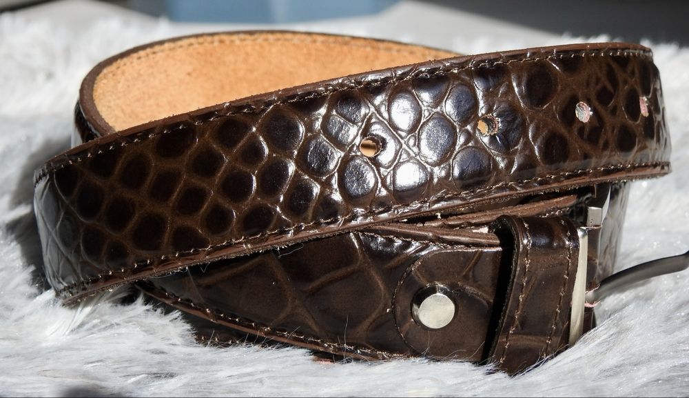 Cinto em pele carneiro genuina