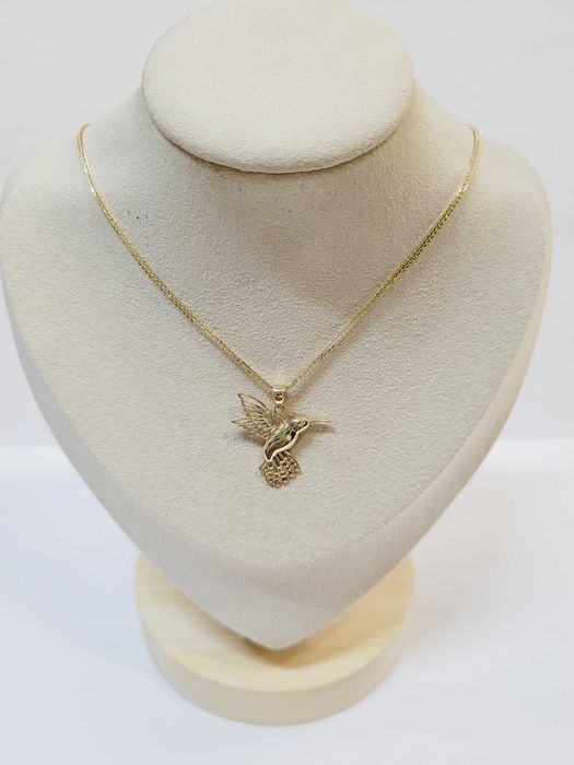 Złota zawieszka koliberek  próba 585 nowy