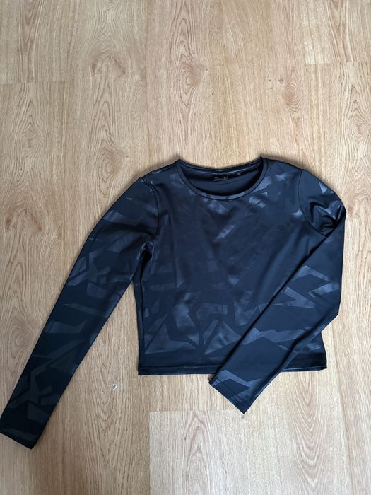 Longsleeve crop top damski 4F