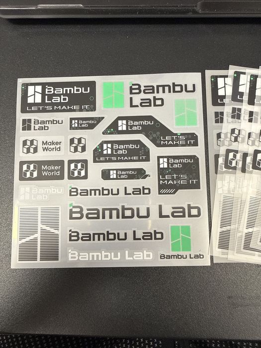 Naklejki Bambu lab  P1S P2S X1C A1 A1 mini H2S H2D