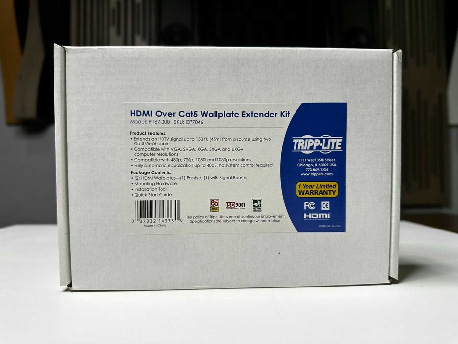 HDMI передатчик по витой паре Tripp Lite HDMI Cat5/Cat6 Wall Plate (Остался последний комплект!!!)