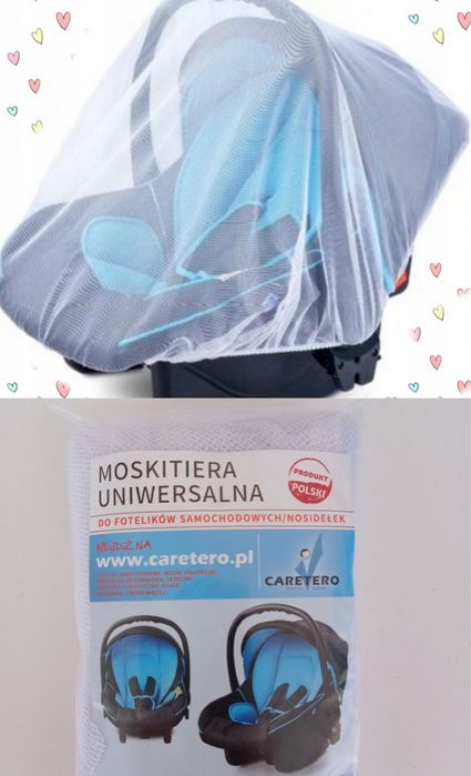 NOWA Moskitiera fotelik samochod nosidełko wyprawka Caretero Maxi Cosi